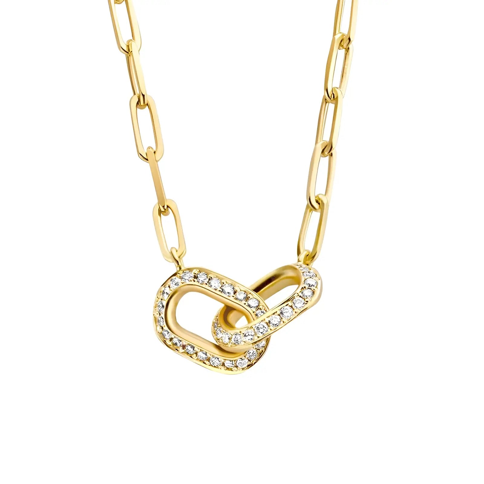 Unity paperclip chain necklace