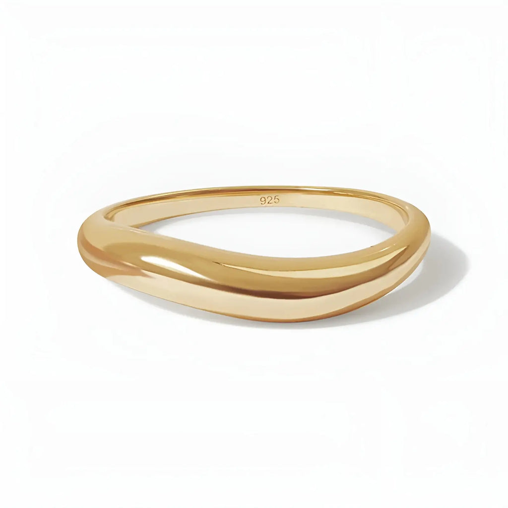 Wave dome ring