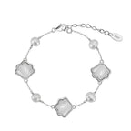 White shell pearl bracelet